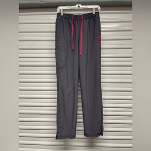 Gray Women's Pants with Pink Accents